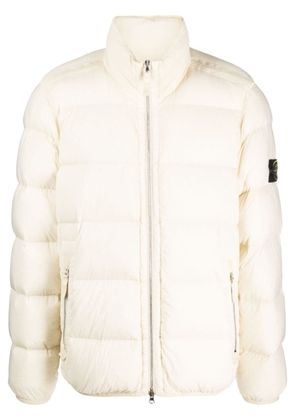 Stone Island Compass-patch padded down jacket - Neutrals
