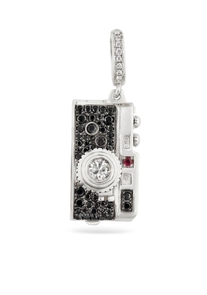 Annoushka 18kt white gold diamond camera locket charm - Silver