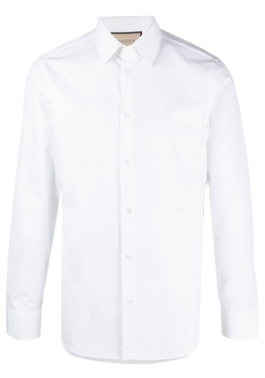 Gucci embroidered Interlocking G logo shirt - White