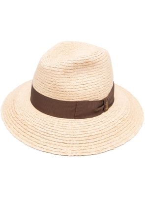 Borsalino Bruno straw hat - Neutrals