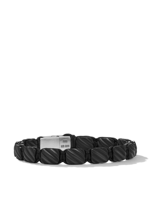 David Yurman Woven Tile titanium bracelet - Black