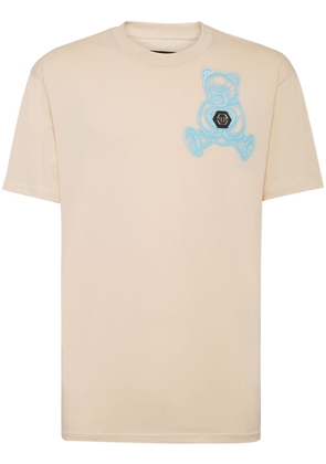 Philipp Plein Teddy Bear cotton T-shirt - Neutrals