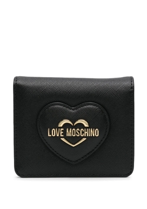 Love Moschino logo-appliqué bi-fold wallet - Black