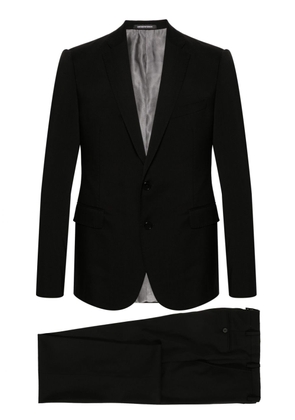 Emporio Armani single-breasted wool suit - Black