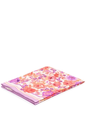 ZIMMERMANN floral-print textured beach towel