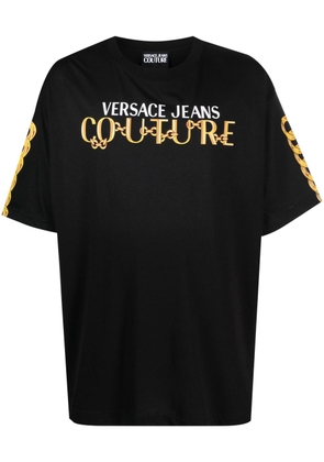 Versace Jeans Couture chain-link cotton T-shirt - Black
