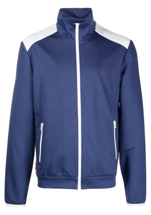 Gucci colour-block lightweight zip-up jacket - Blue