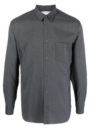 Comme Des Garçons Shirt spread-collar wool shirt - Grey