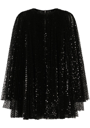 Dolce & Gabbana sequin-embellished flared minidress - Black