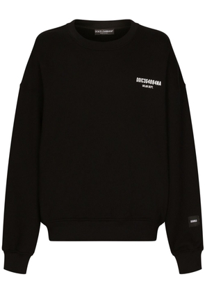 Dolce & Gabbana DGVIB3 logo-print cotton sweatshirt - Black