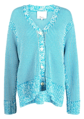3.1 Phillip Lim side-slit knitted cardigan - Blue
