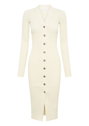 Dion Lee Gradient ribbed button-up dress - Neutrals