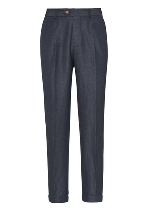 Brunello Cucinelli tapered-leg trousers - Grey