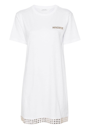 Patrizia Pepe stud-embellishment T-shirt dress - White