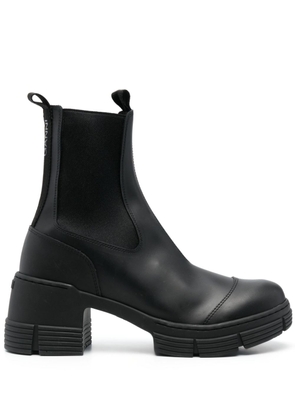 GANNI chunky-sole ankle boots - Black