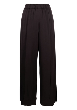 Jil Sander wide-leg elasticated-waistband trousers - Brown
