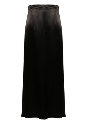 Jil Sander satin-finish maxi skirt - Black