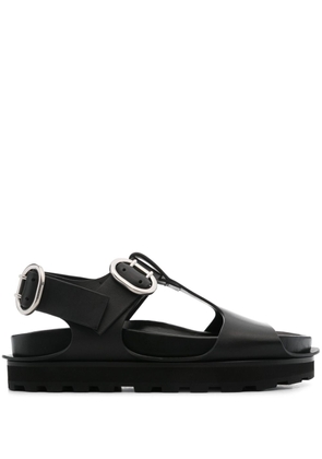 Jil Sander leather chunky sandals - Black