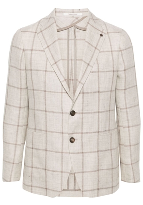 Tagliatore check-pattern blazer - Neutrals
