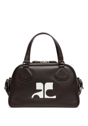 Courrèges Reedition Bowling leather bag - Brown