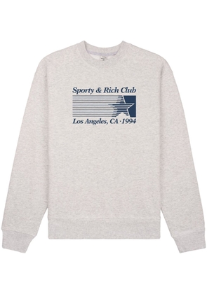 Sporty & Rich Starter logo-print sweatshirt - Grey