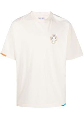 Marcelo Burlon County of Milan Stitch Cross cotton T-shirt - Neutrals