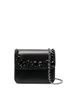 Undercover rhinestone-embellished leather crossbody bag - Black
