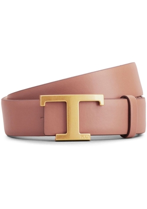 Tod's T Timeless reversible leather belt - Neutrals