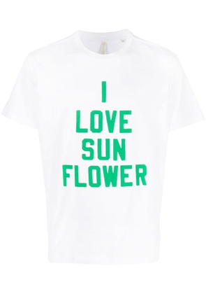 Sunflower graphic logo-print T-shirt - White