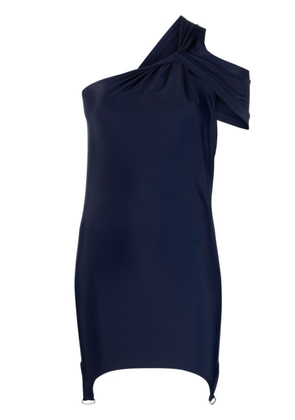 Courrèges one-shoulder mini dress - Blue