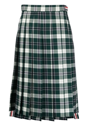 Thom Browne School Uniform Twill pleated skirt - Green
