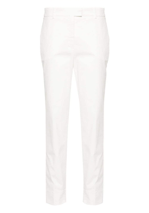 Peserico pressed-crease tapered trousers - White
