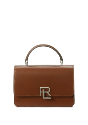 Ralph Lauren Collection logo-plaque leather crossbody bag - Brown