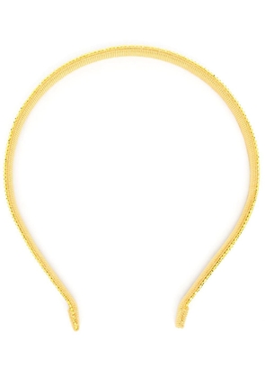 Fabiana Filippi beaded thin headband - Yellow