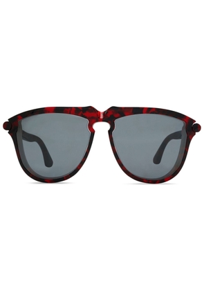 Burberry Eyewear pilot-frame tortoiseshell sunglasses - Red