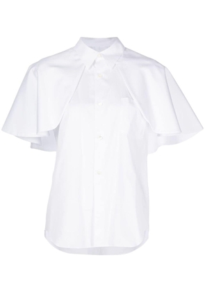 Comme Des Garçons Comme Des Garçons ruffle-detailing cotton shirt - White