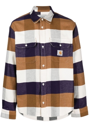 Carhartt WIP striped cotton shirt - Brown
