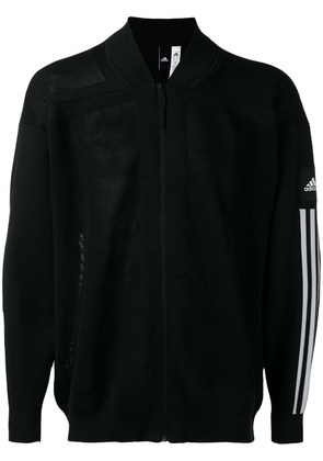 adidas stripe sleeve bomber jacket - Black