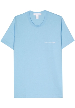 Comme Des Garçons Shirt logo-print cotton T-shirt - Blue