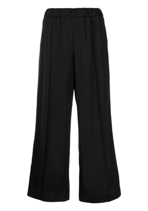 Jil Sander pressed-crease elasticated-waist trousers - Black