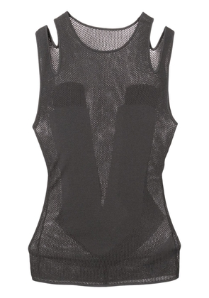 Dion Lee cut-out detail tank top - Grey