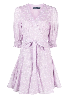 Polo Ralph Lauren floral-print wrap dress - Purple