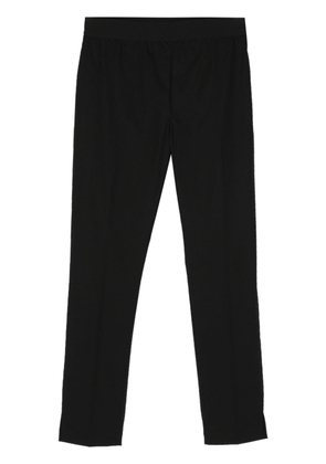 TWINSET elasticated-waist slim-cut trousers - Black