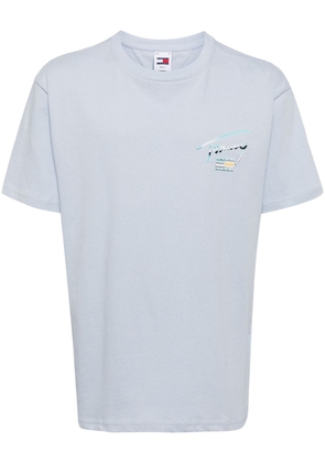 Tommy Jeans logo-print cotton T-shirt - Blue