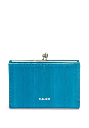 Jil Sander Goji leather purse - Blue