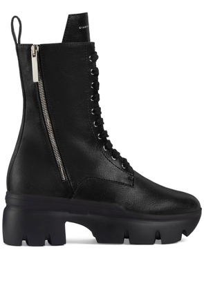 Giuseppe Zanotti Apocalypse lace-up block-heel boots - Black