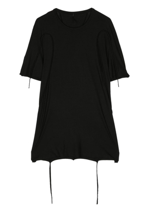Masnada strap-detail cotton T-shirt - Black