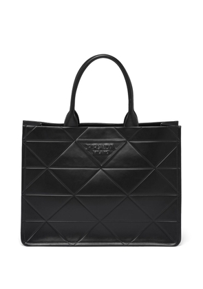 Prada Prada Symbole leather tote bag - Black