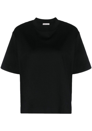 Moncler crew neck stripe-embellished T-shirt - Black