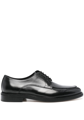 BOSS lace-up leather derby shoes - Black
